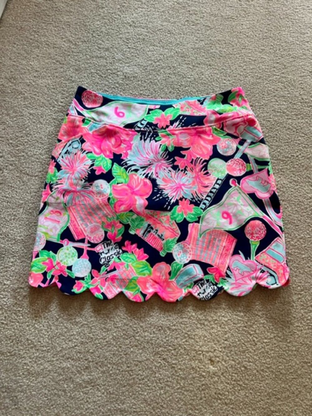 Lilly Pulitzer Honda Classic Golf Skort Scalloped - Size 8